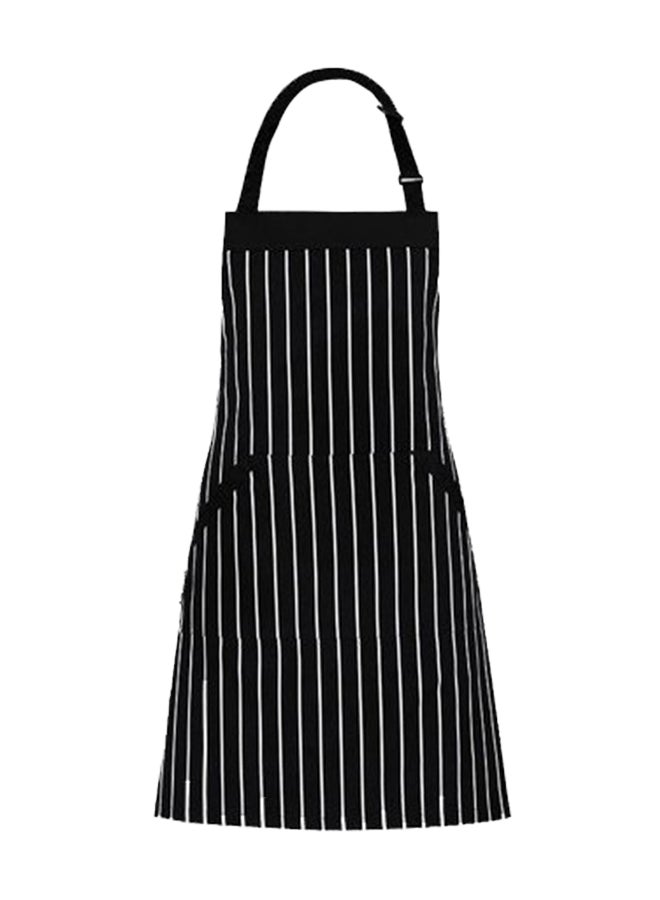 HOMWE Adjustable Bib Apron With Pocket Black 33 x 27inch - Image 1